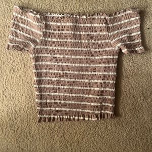 Off shoulder crop top